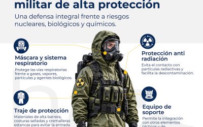 ¿Qué debe tener un traje anti radiación y NBQ militar de alta protección?